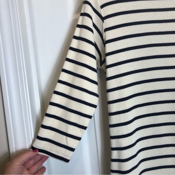 L.L. Bean Stripped Pullover 3/4 Top.  Size S - Picture 2 of 6